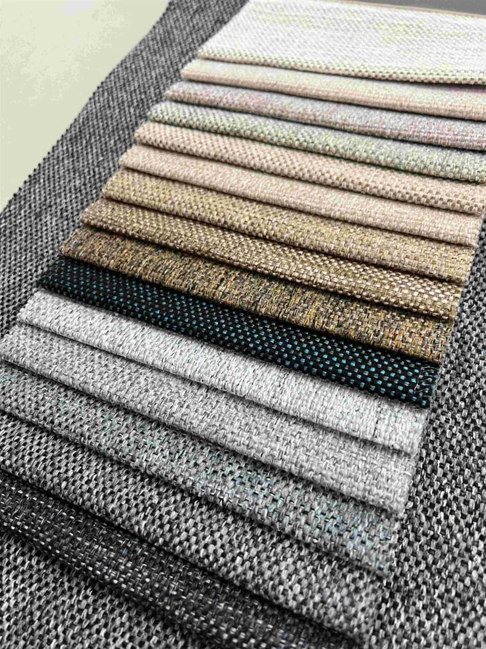 Linen Look Material Woven Fabric