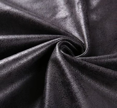 워프 편직 원단 인조 가죽 스웨이드